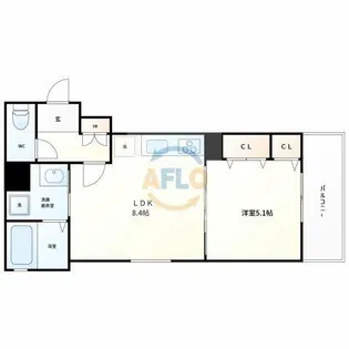 フォレストクリエオーレ諸口【3階】の間取り