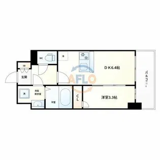 JMFレジデンス都島【12階】の間取り