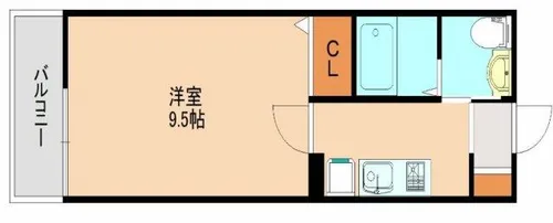 メゾンミルフィーユ折立【3階】の間取り