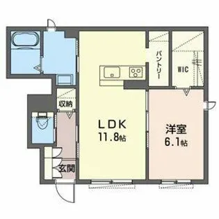 シャーメゾン 北条【1階】の間取り