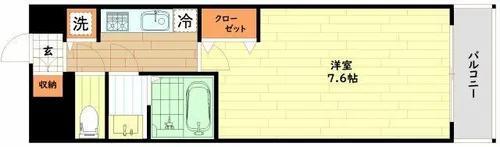 サムティ福島PORTA【2階】の間取り