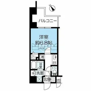 アドバンス東梅田アクシス【14階】の間取り