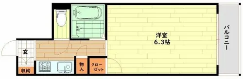 ロマネスク姫島【5階】の間取り