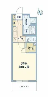 ウェルスクエア万代東【2階】の間取り