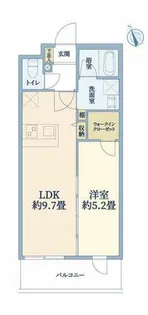 ウェルスクエア万代東【2階】の間取り