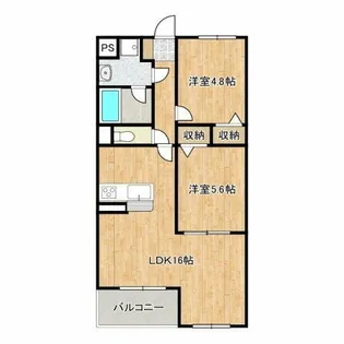 SOUTH COAT【1階】の間取り