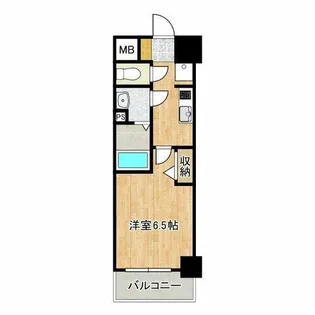 レシオスなんばVOGUE【6階】の間取り