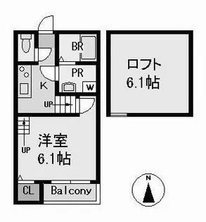ネオコーポ内田橋【1階】の間取り