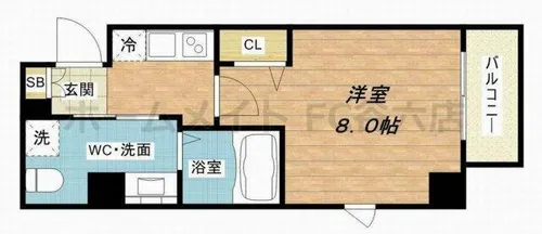 メインステージ西天満T’s SQUARE【10階】の間取り