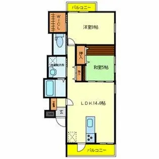 大阪府藤井寺市藤井寺3丁目【アパート】の間取り