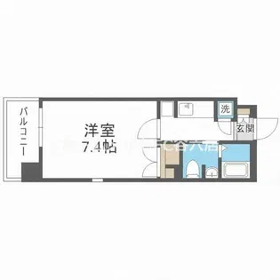 ADW Residence肥後橋【10階】の間取り