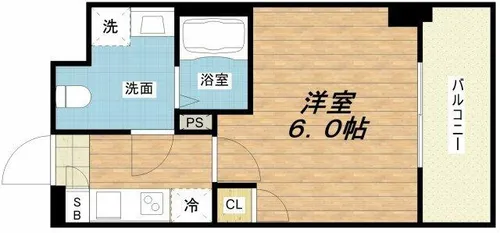 プレサンス天満ステーションフロント【13階】の間取り