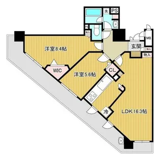 ローレルコート北野田【1901号室】の間取り