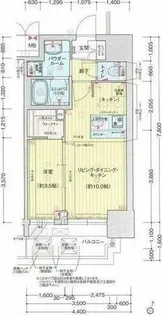 1LDKの間取り画像