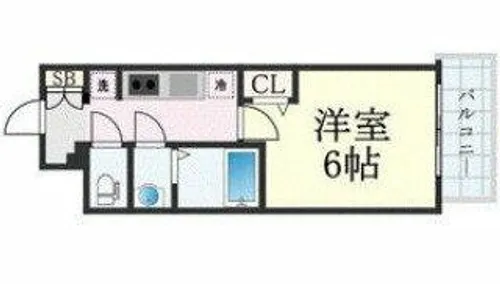 プレサンス難波デヴァンテ【2階】の間取り