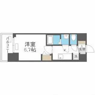 プレサンス谷町九丁目ディセオ【11階】の間取り