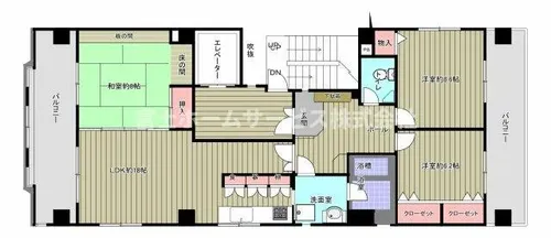 キングスアヴェニューアビコ【801号室】の間取り