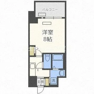 レジュールアッシュ天王寺舟橋【9階】の間取り