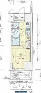 プレサンス塚本アクミリオン【7階】の間取り