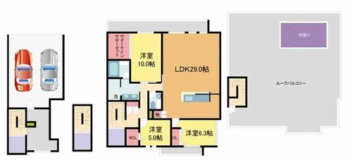 HEBEL MAISON PREMIUM 夙川【A号室】の間取り