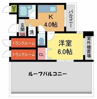 APRICITY西宮駅前【1001号室】の間取り