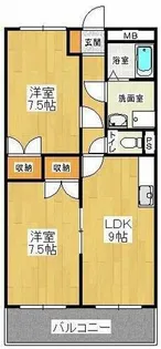 ハイネスコーポ【2階】の間取り