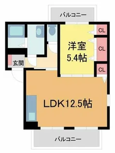 ディアス住吉【202号室】の間取り