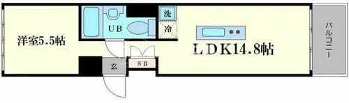 匠空京町堀【5階】の間取り