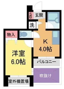 APRICITY西宮駅前【402号室】の間取り