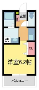 グリーンコート宝塚【1階】の間取り
