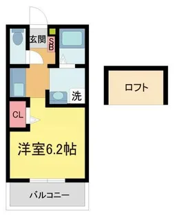 グリーンコート宝塚【2階】の間取り