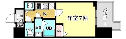 S-RESIDENCE天満Gracis【503号室】の間取り