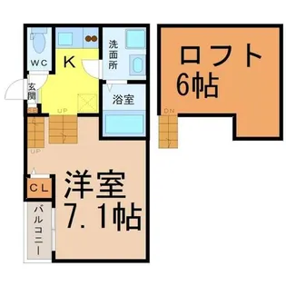ネオメゾナ津賀田【2階】の間取り