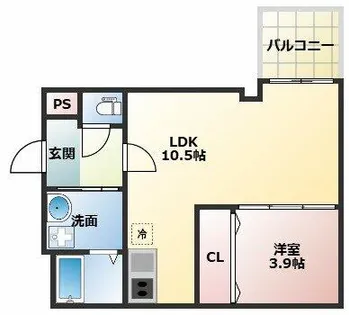 GARDENIA茨木【1階】の間取り
