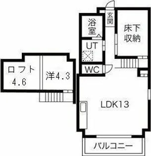 グランフォート新瑞橋【5階】の間取り