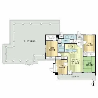 ライオンズマンション城野駅前【6階】の間取り