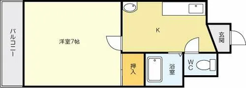 ビブレ城野【2階】の間取り