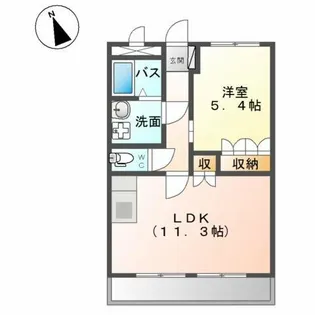 ディアベルジュ【2階】の間取り