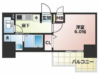Dimus新大阪【14階】の間取り