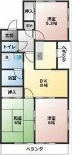 ルミエールA【102号室】の間取り