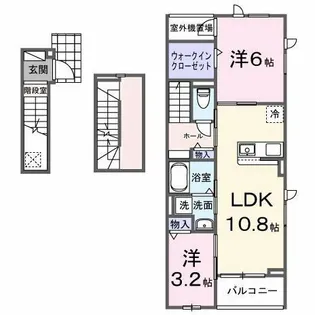 ヴェルデメゾン【3階】の間取り