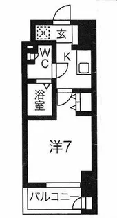 ワールドアイ大阪城EASTアドバンス【5階】の間取り