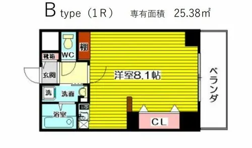 ベルエアー【7階】の間取り
