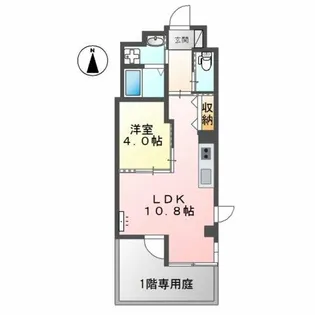 ソレイユ・ルヴァン赤坂【1階】の間取り