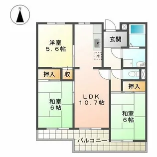 サンエレガンス【2階】の間取り
