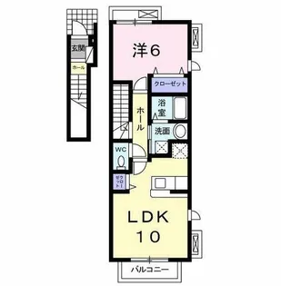 メゾン若園A【2階】の間取り