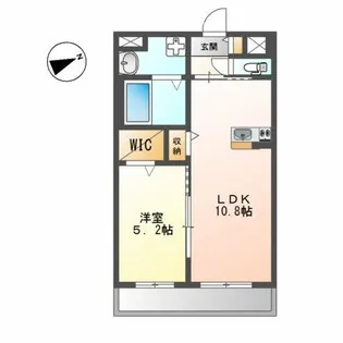 カーサフェリーチェ新生Ⅴ【4階】の間取り