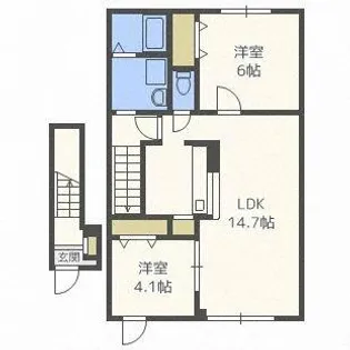 クオリア【2階】の間取り
