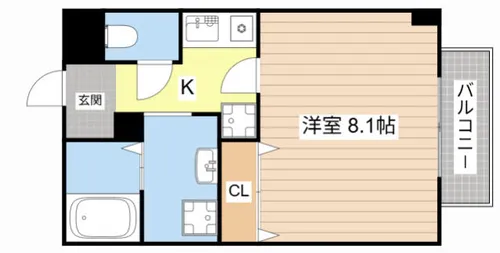A.E.Mサボヌール【101号室】の間取り