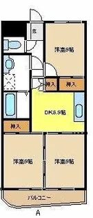サンヒルズ松和花壇【3階】の間取り